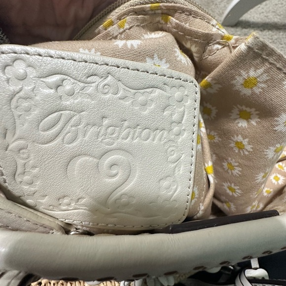 Retired Brighton Cream and Wicker Floral Tote Bag With Dustbag - Picture 16 of 16